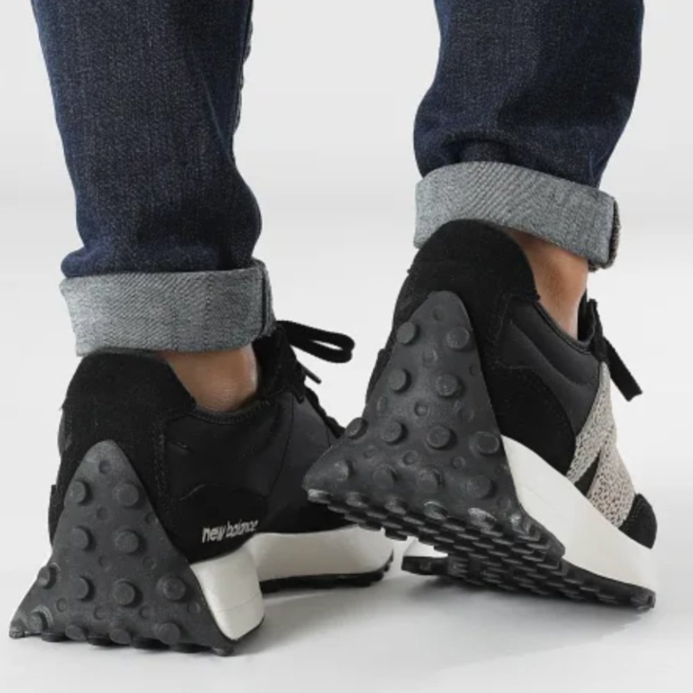 New Balance 327 Animal Print Logo Casual Women Sneakers Black Leopard various sz - Picture 11 of 11